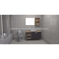 NUEVA LLEGADA Muebles de baño de diseño asequible, tacto suave gris superficie revestida de melamina Mdf puerta y la carcasa